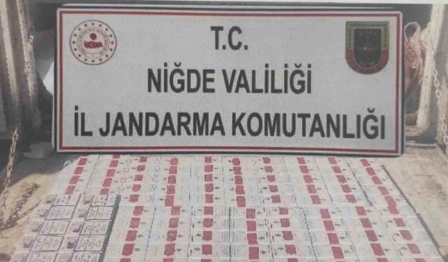 Yol kontrolünde 370 paket kaçak sigara ele geçirildi