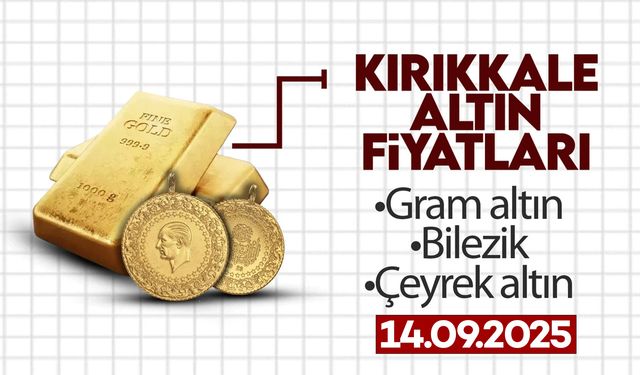 KIRIKKALE’DE BUGÜN ALTIN NE KADAR? 14 Eylül 2025