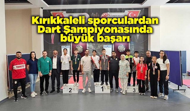 Kırıkkaleli sporculardan Dart Şampiyonasında büyük başarı