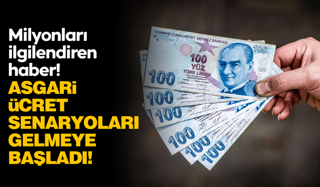 Asgari ücrette senaryolar gelmeye başladı!
