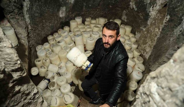 2 bin yıllık ’peynir oteli’ yüzlerce bidon barındırıyor