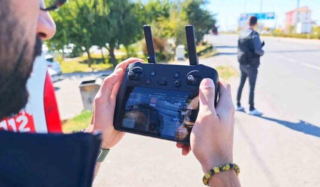 Dron destekli kırmızı ışık denetimi