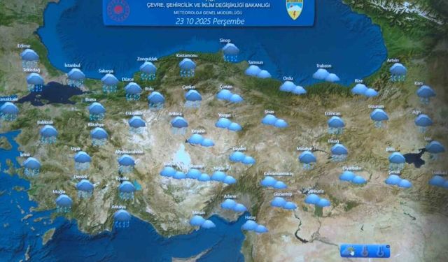 Meteoroloji Genel Müdürlüğü: "Ülke genelinde şiddetli yağışlar görülebilir"