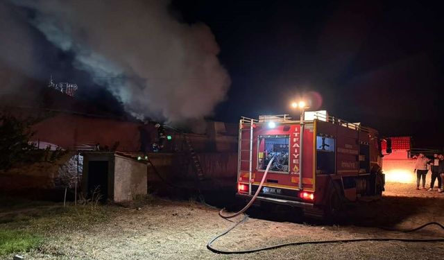 Müstakil evde yangın