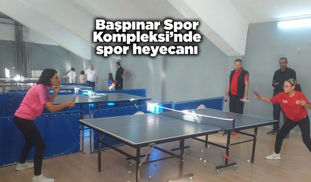 Başpınar Spor Kompleksi’nde spor heyecanı