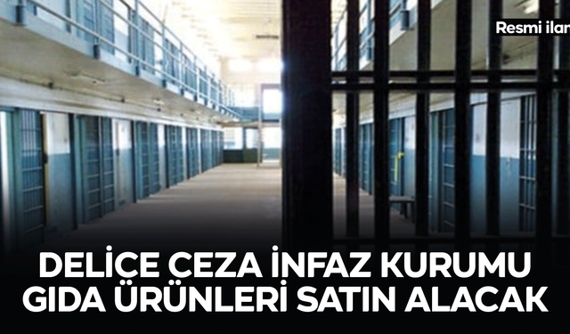 DELİCE KAPALI VE AÇIK CEZA İNFAZ KURUMU GIDA ÜRÜNLERİ SATIN ALACAK