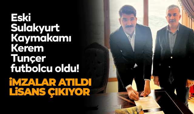 Eski Sulakyurt Kaymakamı futbolcu oldu
