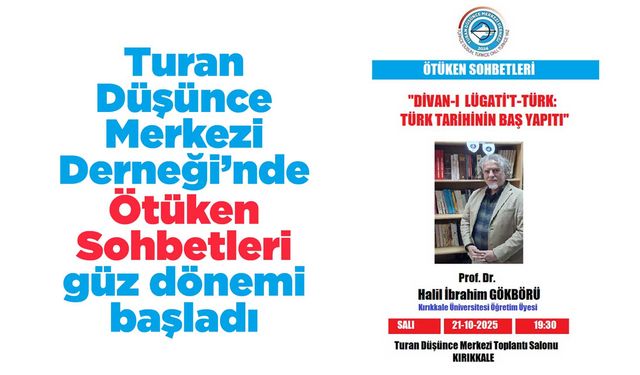 Turan Düşünce Merkezi Derneği’nde Ötüken Sohbetleri güz dönemi başladı