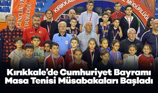 Kırıkkale’de Cumhuriyet Bayramı Masa Tenisi Müsabakaları Başladı