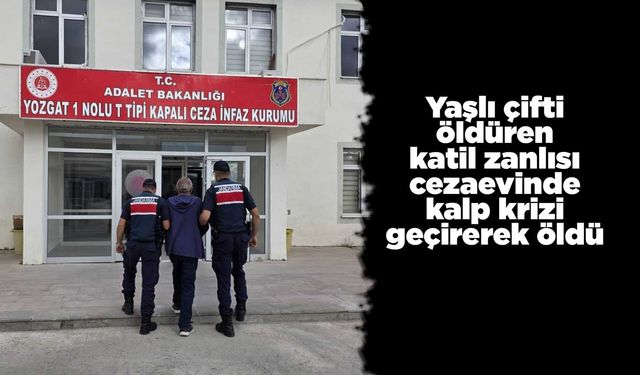 Yaşlı çifti öldüren katil zanlısı cezaevinde kalp krizi geçirerek öldü