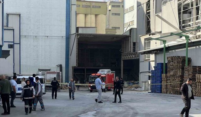 Fabrikada gaz sıkışması sonucu parlama