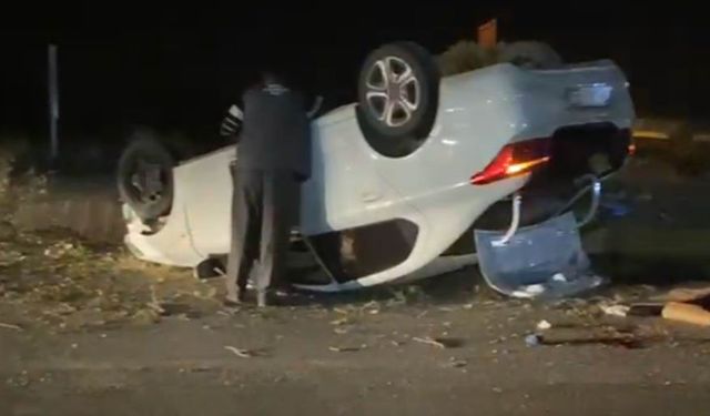 Otomobil takla attı: 3 yaralı