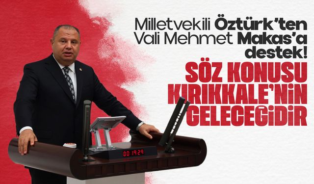 Milletvekili Öztürk, “Amaç bina yapmak değil kaynak oluşturmak“