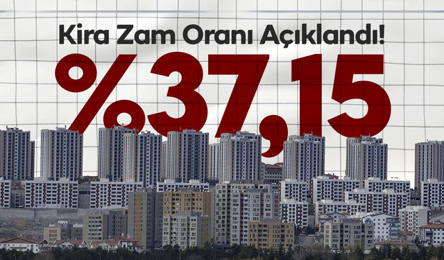 Ekim Ayı Enflasyonu Açıklandı: Kira Zam Oranı %37,15 Oldu