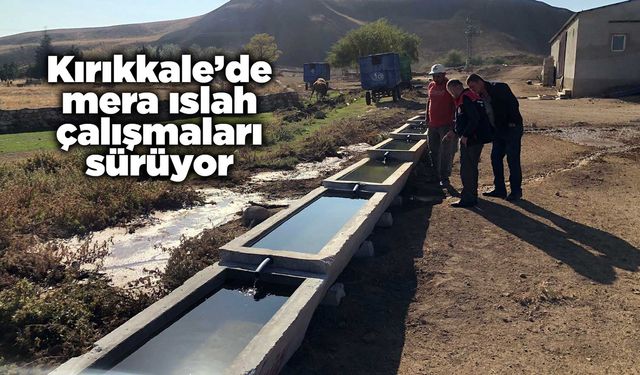 Kırıkkale’de mera ıslah çalışmaları sürüyor