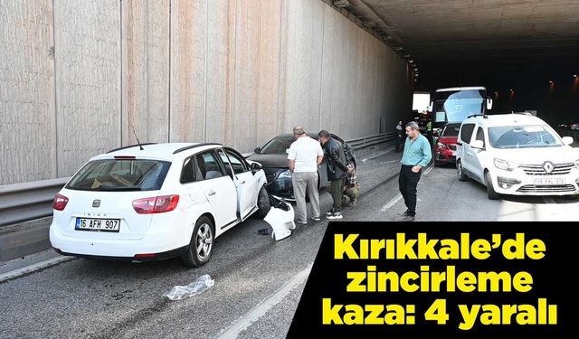 Kırıkkale’de zincirleme kaza: 4 yaralı