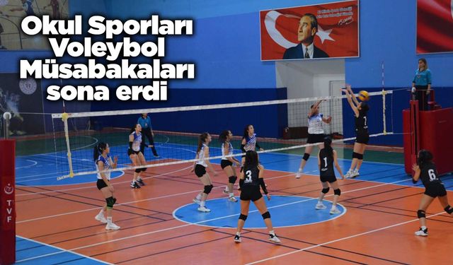 Okul Sporları Voleybol Müsabakaları sona erdi