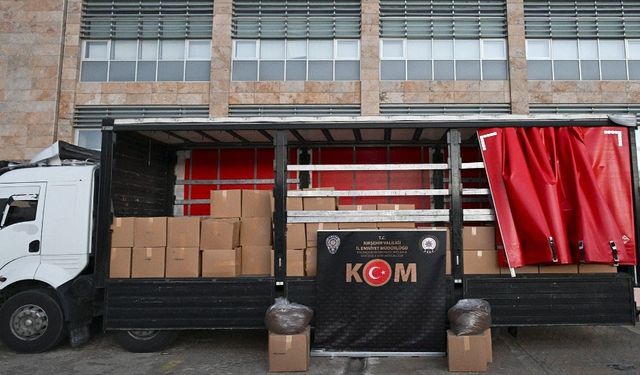 3,5 ton kaçak tütün ele geçirildi