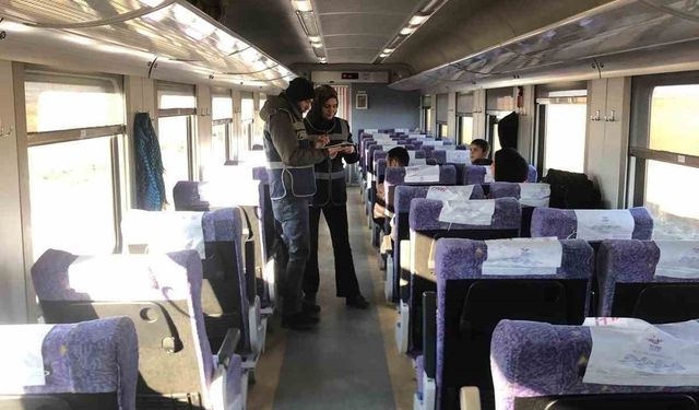 Güney Ekspres treninde polis denetimi