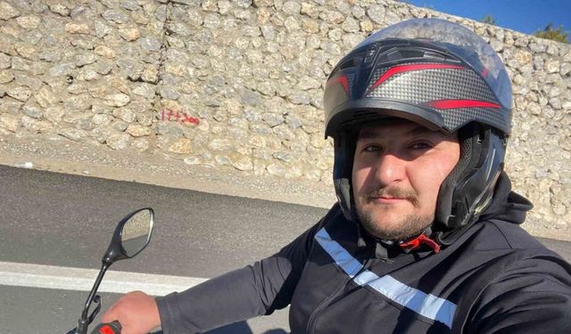 İddia uğruna yola çıktı, motosikleti ile bin kilometreyi aştı