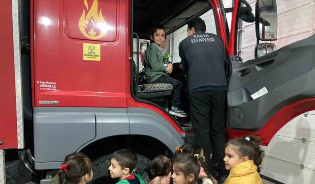Öğrenciler yangın eğitimiyle bilinçlendi