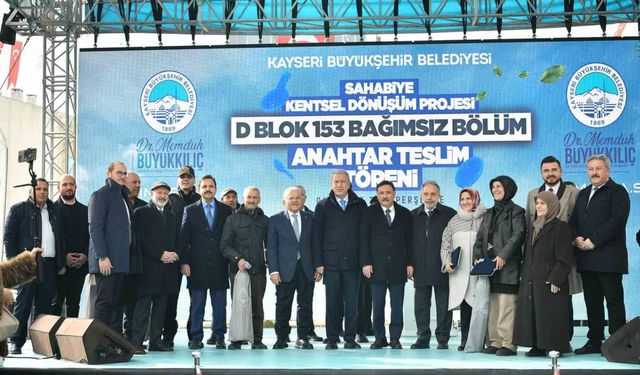 Sahabiye’de anahtarları teslim eden Başkan Büyükkılıç: "Kayseri belediyeciliği icraat üretir"