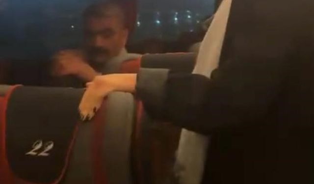 Şehirlerarası yolcu otobüsündeki arıza gerginliği