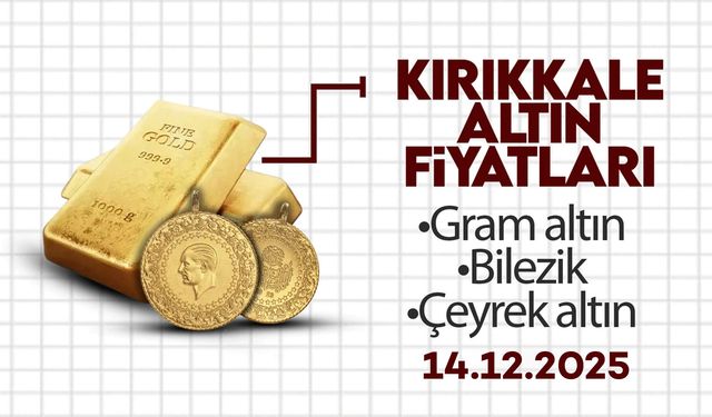 KIRIKKALE’DE BUGÜN ALTIN NE KADAR? 14 Aralık 2025