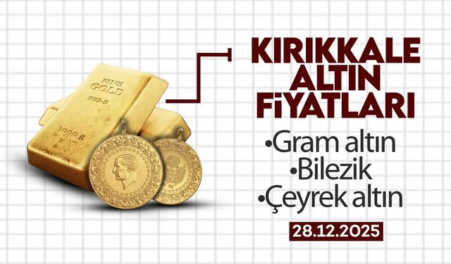 KIRIKKALE’DE BUGÜN ALTIN NE KADAR? 28 Aralık 2025