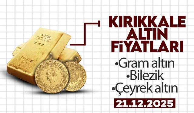 KIRIKKALE’DE BUGÜN ALTIN NE KADAR? 21 Aralık 2025