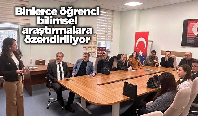 Binlerce öğrenci bilimsel araştırmalara özendiriliyor