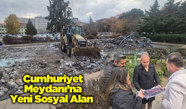 Cumhuriyet Meydanı’na Yeni Sosyal Alan