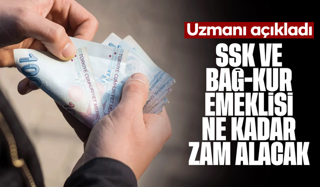 Uzmanı açıkladı: SSK ve BAĞ-KUR emeklisi ne kadar zam alacak