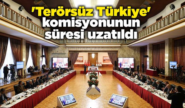 'Terörsüz Türkiye' komisyonunun süresi uzatıldı