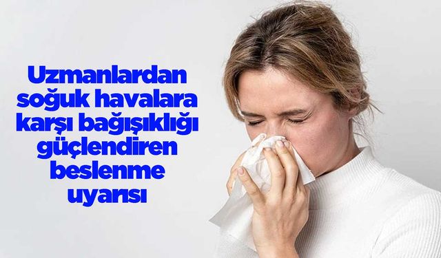Uzmanlardan soğuk havalara karşı bağışıklığı güçlendiren beslenme uyarısı