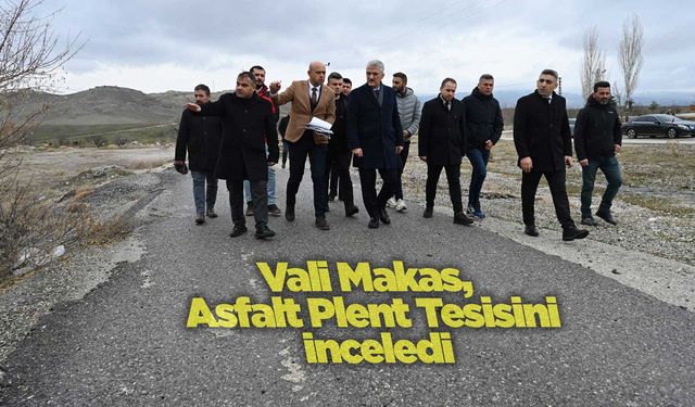 Vali Makas, Asfalt Plent Tesisini inceledi