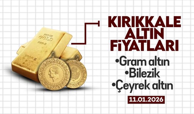 KIRIKKALE’DE BUGÜN ALTIN NE KADAR? 11 Ocak 2026