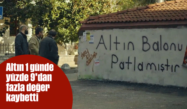 Altın Fiyatlarında Sert Düşüş