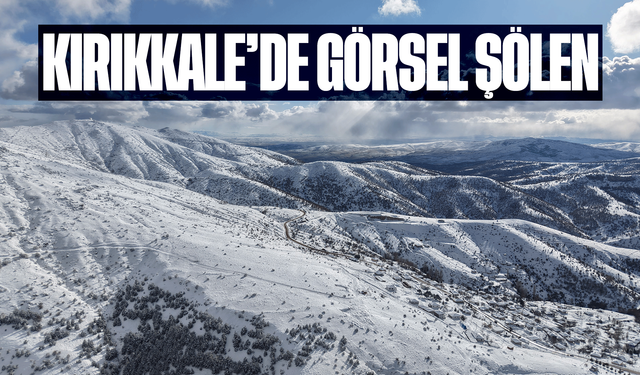 Kar hasretini bin 744 rakımlı dağda giderdiler: Zirvede kış manzarası görsel şölen sundu