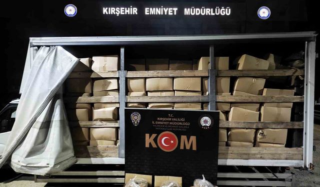 3,4 ton kaçak tütün ele geçirildi