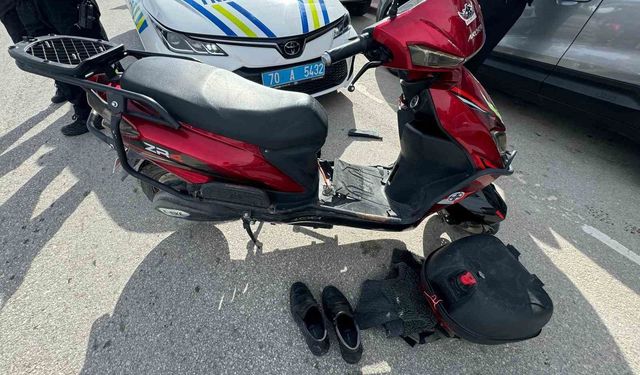 Otomobil ile elektrikli bisiklet çarpıştı: 2 yaralı