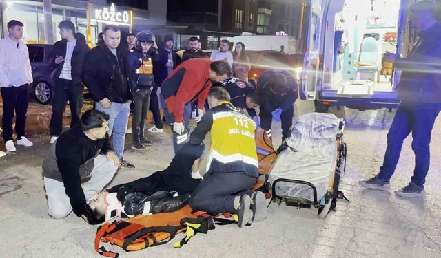 Otomobil ile motosiklet çarpıştı, sürücü ağır yaralı