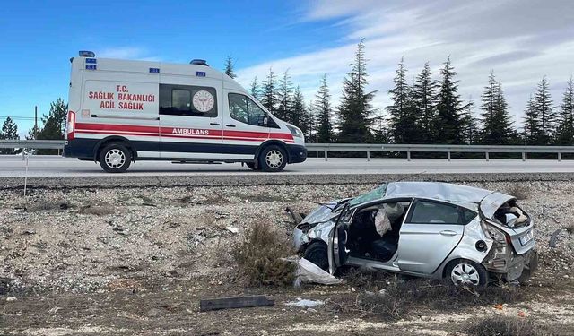 Otomobil şarampole takla attı: 1 yaralı