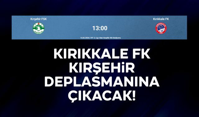 Kırıkkale FK, Kırşehir Deplasmanına Çıkıyor