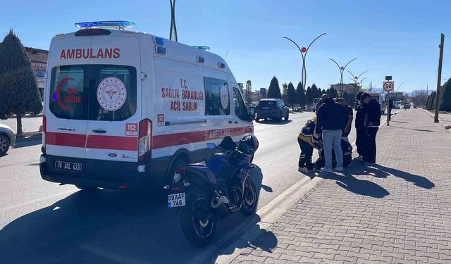 Motokurye kazası: 1 yaralı