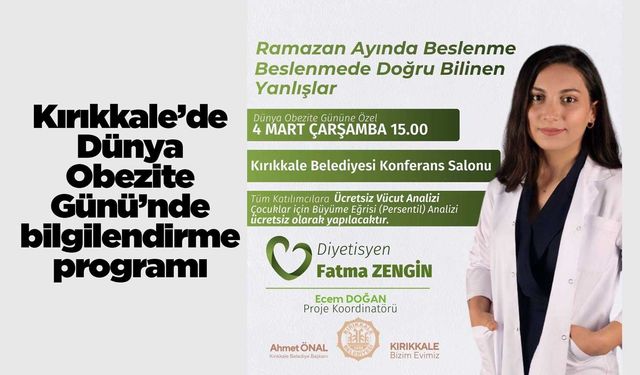 Kırıkkale’de Dünya Obezite Günü’nde bilgilendirme programı