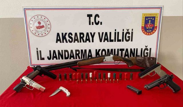 Jandarmadan kaçak silah operasyonu