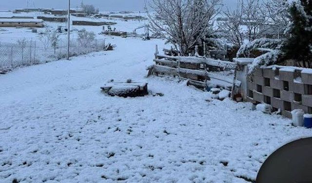 Nisan ayında kar yağışı