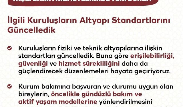 Bakanlıktan huzurevlerine yönelik yeni düzenleme