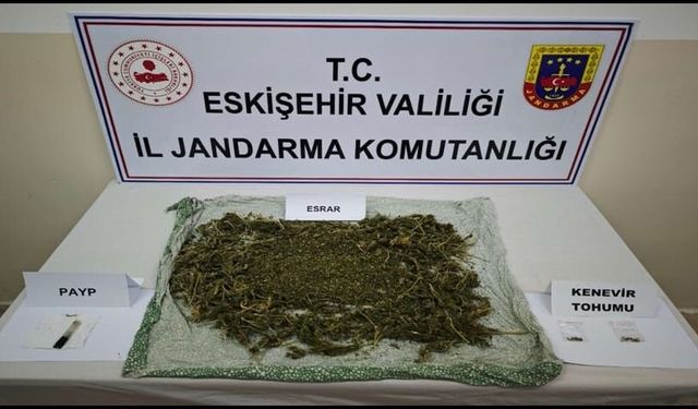 Eskişehir'de jandarmadan uyuşturucu operasyonu